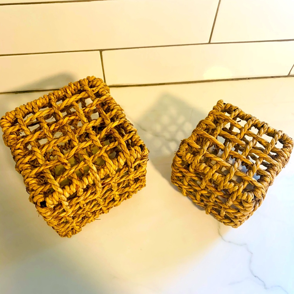Wicker square decor - Picture 2 of 4